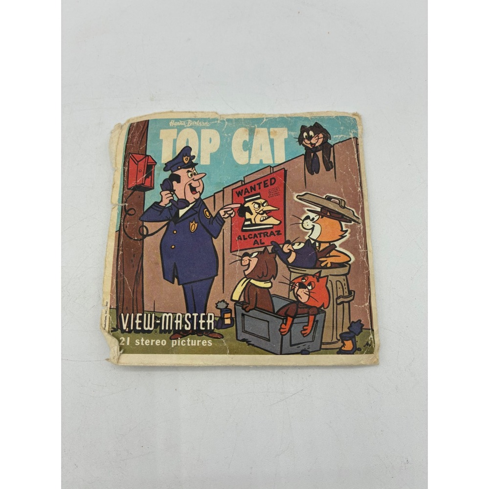 Vintage 1962 Top Cat View-Master 3 Reel Set B 513 Hanna-Barbera Packet